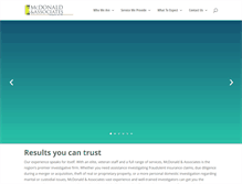 Tablet Screenshot of mcdonaldservices.com